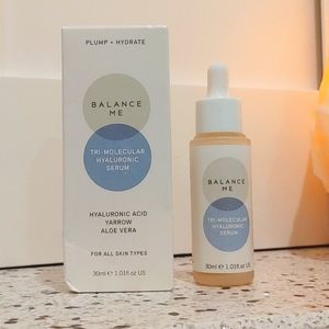 Balance Me Tri Molecular Hyaluronic Serum Plump Hydrate Natural Skin Care